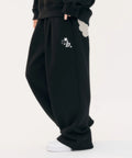 韓國 Ambler Angel Star Patch One-Tuck String Wide Sweatpants【AR028】