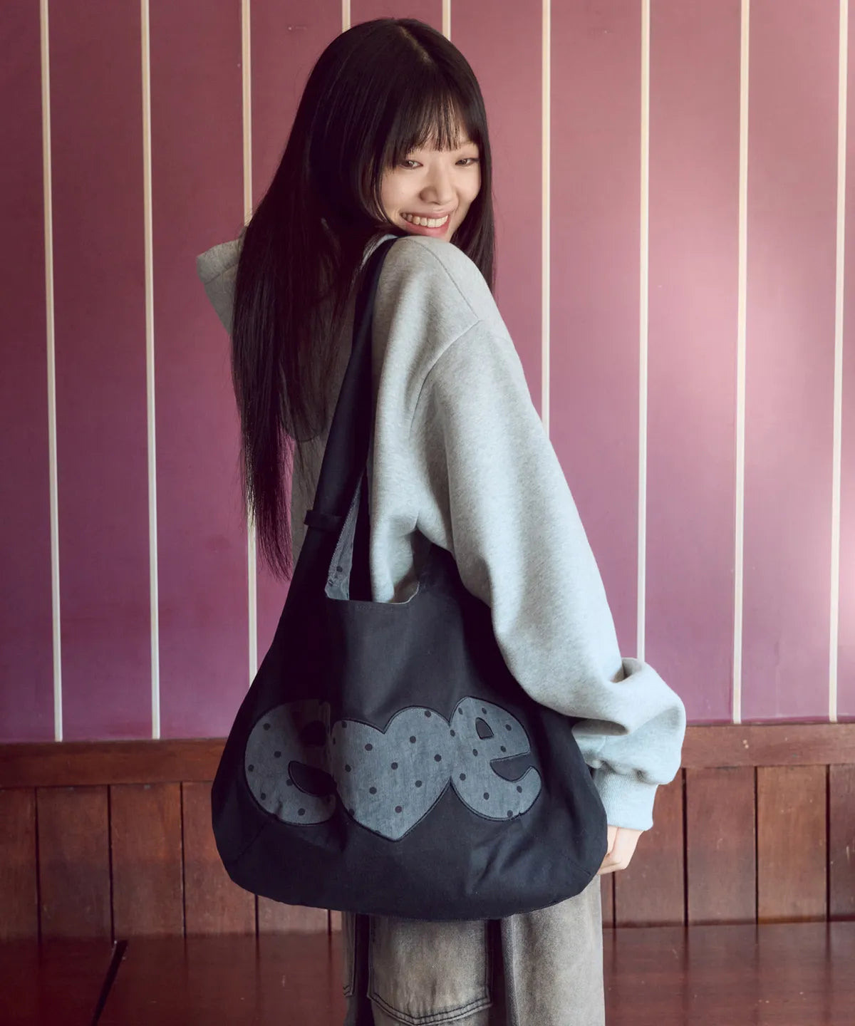 韓國 Ambler Reversible dot Hobo Pack【AR178】