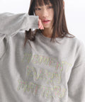 韓國 Ambler Moment Applique Embroidery Sweatshirt【AR166】