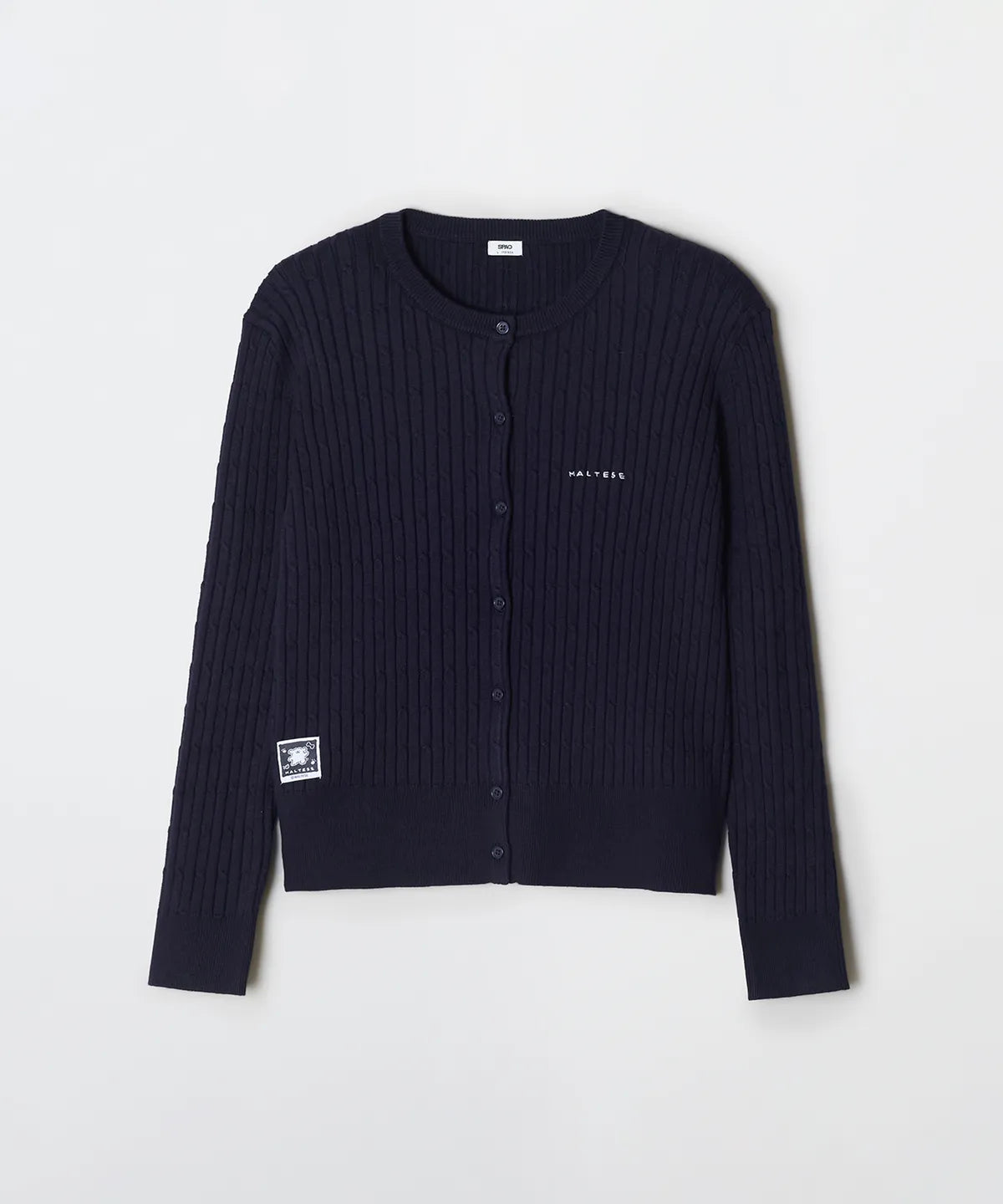 韓國 SPAO Cable Round Neck Cardigan【SP383】
