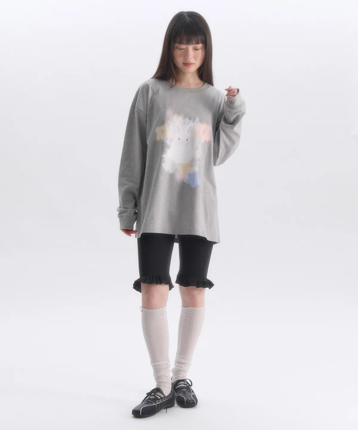韓國 Ambler Flower In Spring Graphic Long Sleeve【AR174】