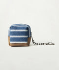 韓國 Satur Striped Mini Pouch Keyring【SR387】