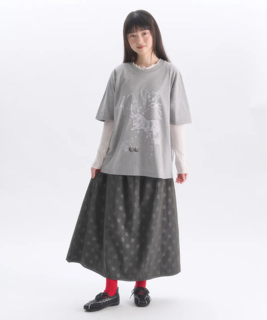 韓國 Ambler A Horse Neighs Graphic Short Sleeve T-shirt【AR181】