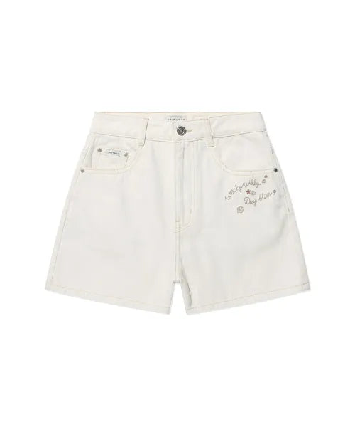 韓國 Wacky Willy Women's Half-length Denim Shorts【WW273】