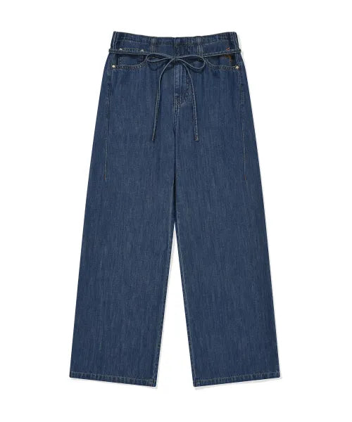 韓國 Wacky Willy Women's Wide Fit Easy Denim Pants【WW270】