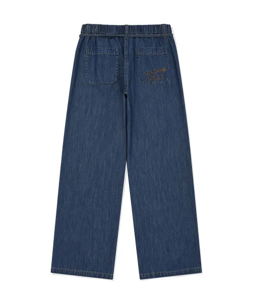 韓國 Wacky Willy Women's Wide Fit Easy Denim Pants【WW270】