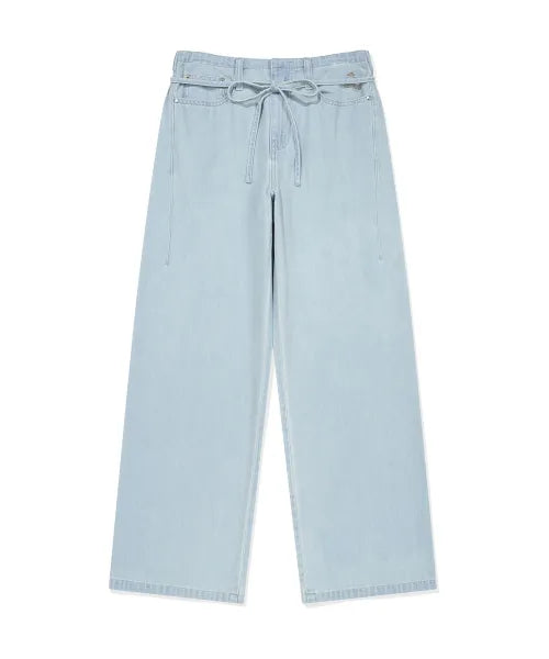 韓國 Wacky Willy Women's Wide Fit Easy Denim Pants【WW270】