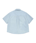 韓國 Wacky Willy Women's Low-Temperature Denim Short Sleeve Shirt【WW224】