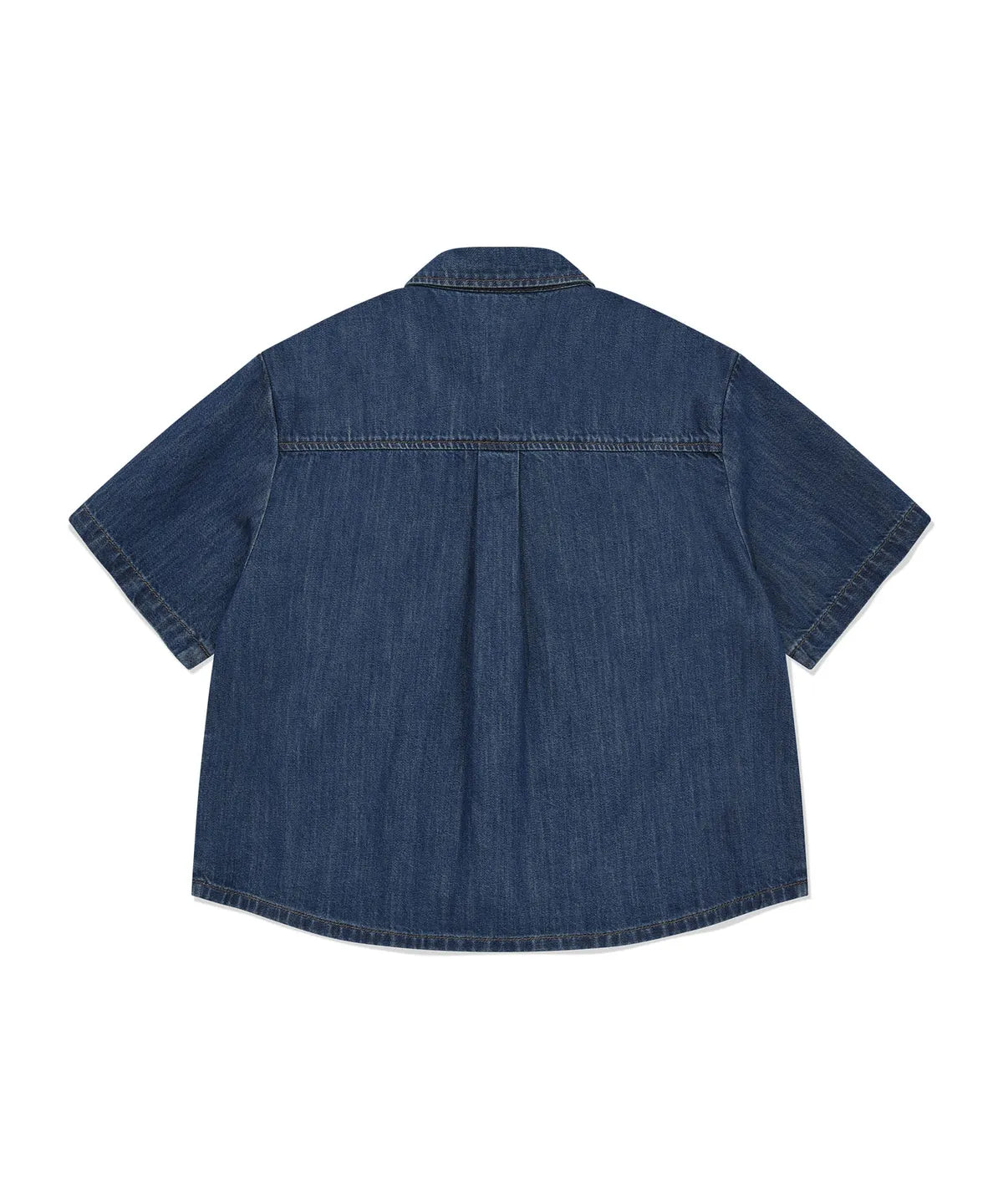 韓國 Wacky Willy Women's Low-Temperature Denim Short Sleeve Shirt【WW224】