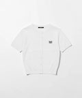 韓國 Marie Claire Basic Logo Round Short-Sleeve Cardigan【SC659】