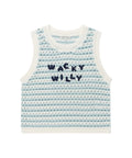 韓國 Wacky Willy Women's Knit Crochet Vest【WW228】