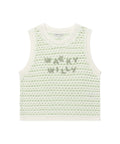 韓國 Wacky Willy Women's Knit Crochet Vest【WW228】