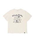 韓國 Wacky Willy Women's Big Lily Vintage Short Sleeve T-shirt【WW234】