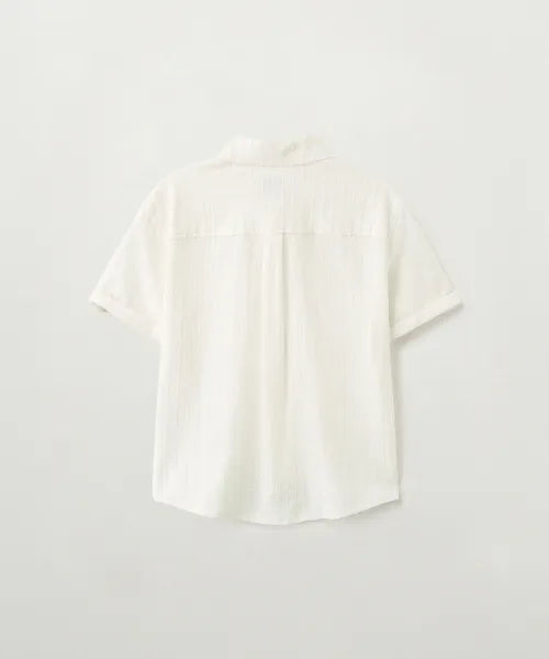 韓國 Satur (W) Rolled-up Half Shirt【SR415】