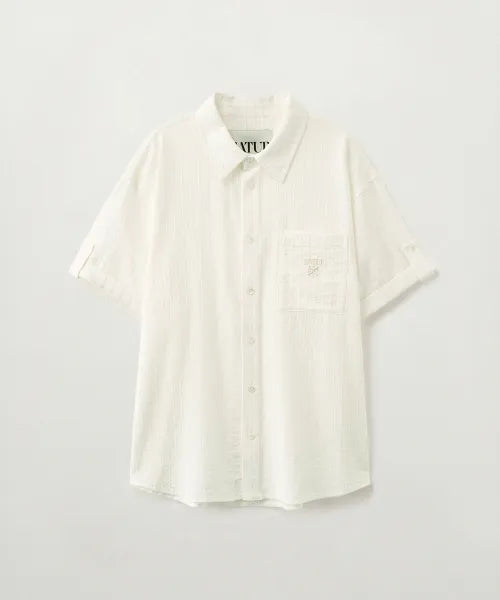韓國 Satur Rolled-up Half Shirt【SR401】