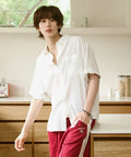 韓國 Satur Rolled-up Half Shirt【SR401】