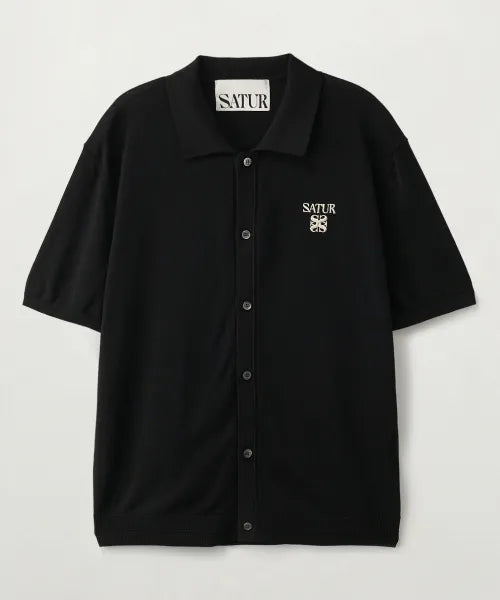 韓國 Satur Collared Half Knit Cardigan【SR398】