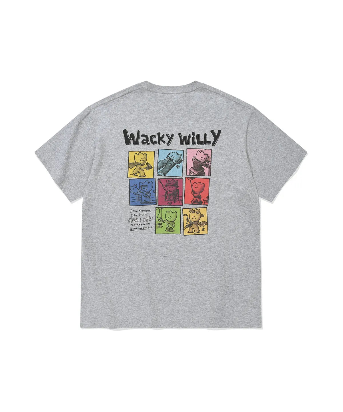 韓國 Wacky Willy 8-Cut Graphic Short Sleeve T-Shirt【WW260】