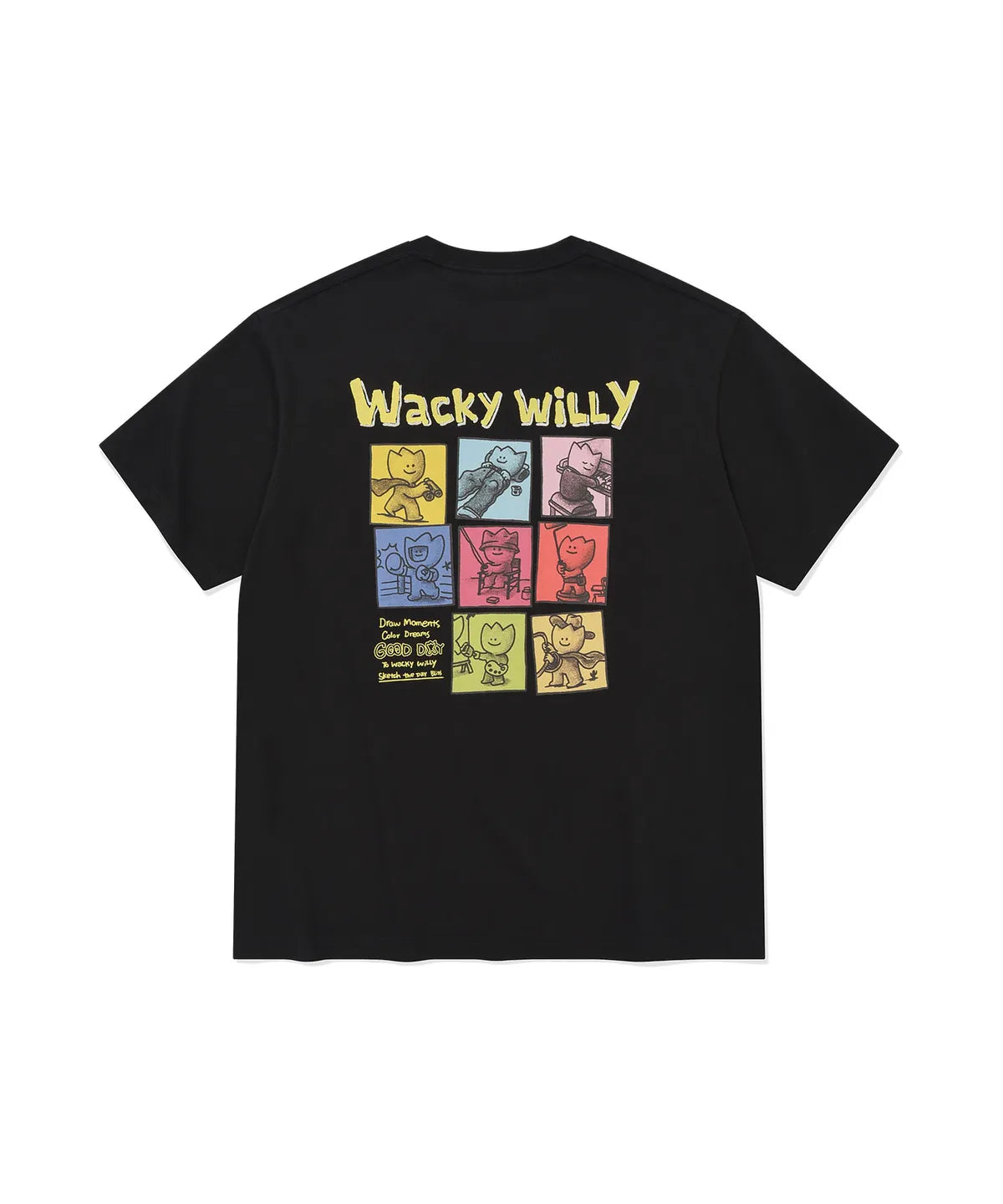 韓國 Wacky Willy 8-Cut Graphic Short Sleeve T-Shirt【WW260】