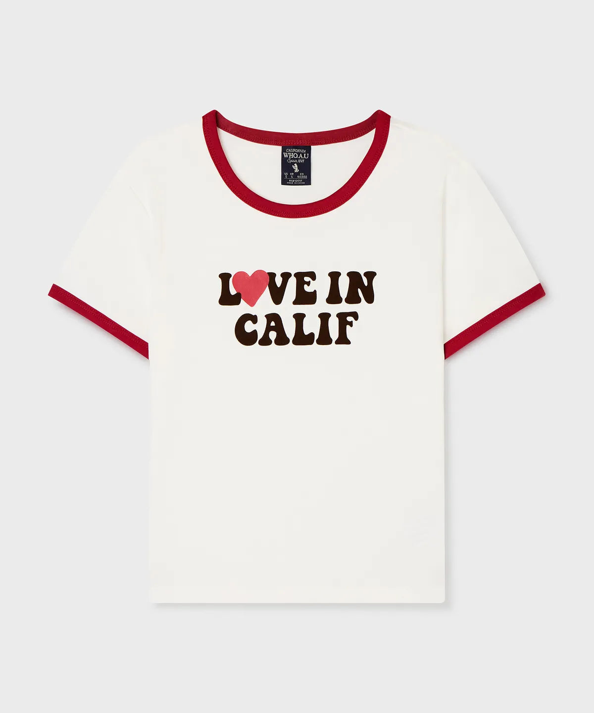 韓國 WhoAU Letter Ringer T-Shirt【WA347】