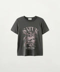 韓國 Satur Sun Retro Graphic Short Sleeve T-shirt【SR405】