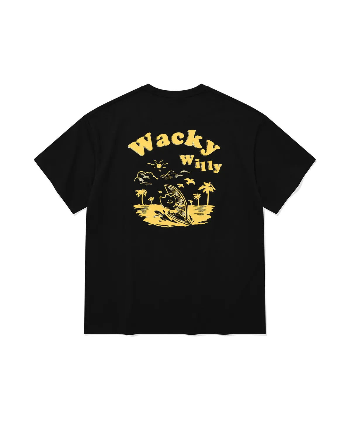 韓國 Wacky Willy Kiki Surfing Graphic Short Sleeve T-shirt【WW280】