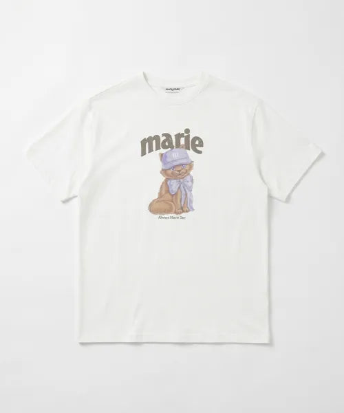 韓國 Marie Claire Ribbon Cats T-Shirt【SC657】