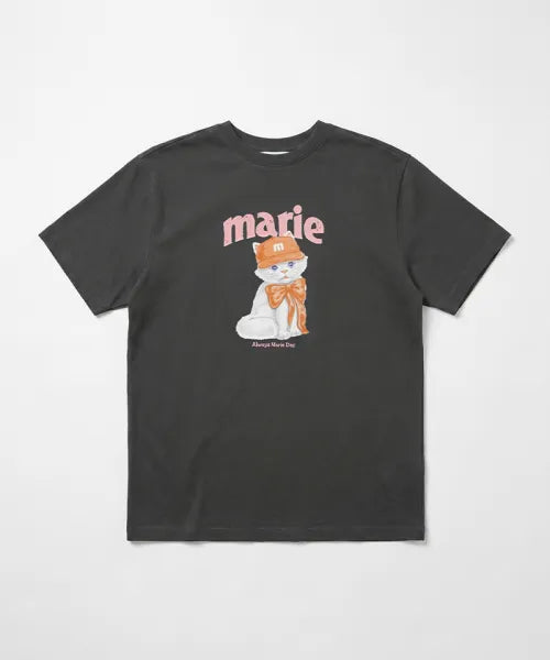 韓國 Marie Claire Ribbon Cats T-Shirt【SC657】
