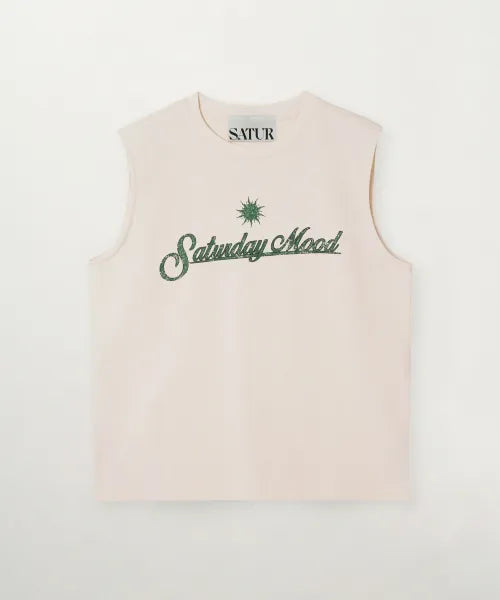 韓國 Satur Saturday Mood Lettering Sleeveless【SR403】