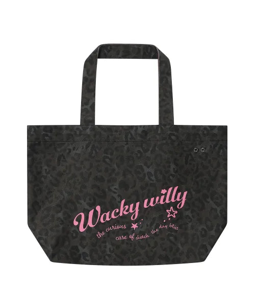 韓國 Wacky Willy Women's Leopard Reversible Tote Bag【WW267】