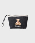 韓國 WhoAU Bear Embroidery Pouch【WA390】
