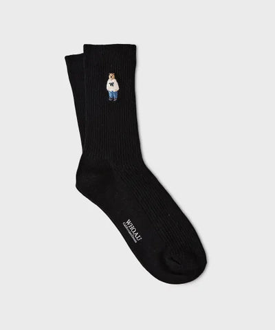 韓國 WhoAU Steve Embroidery Socks【WA393】