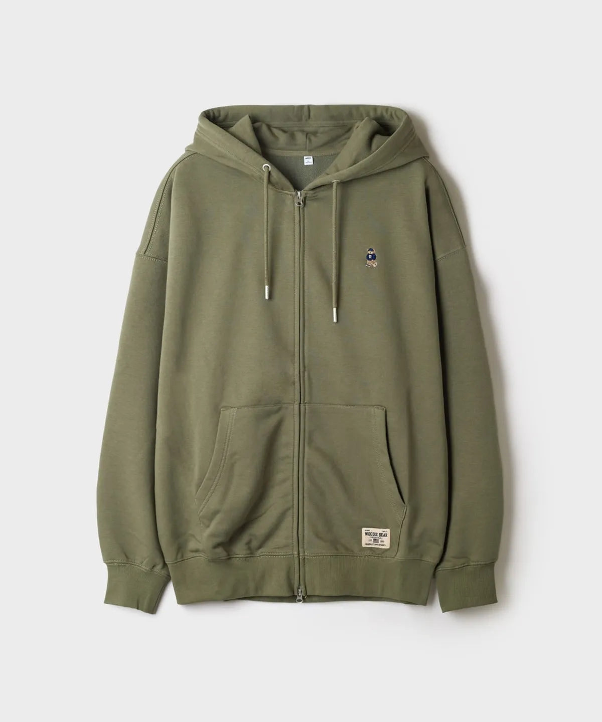 韓國 SPAO Embroidered Zip-up Hoodie【SP474】