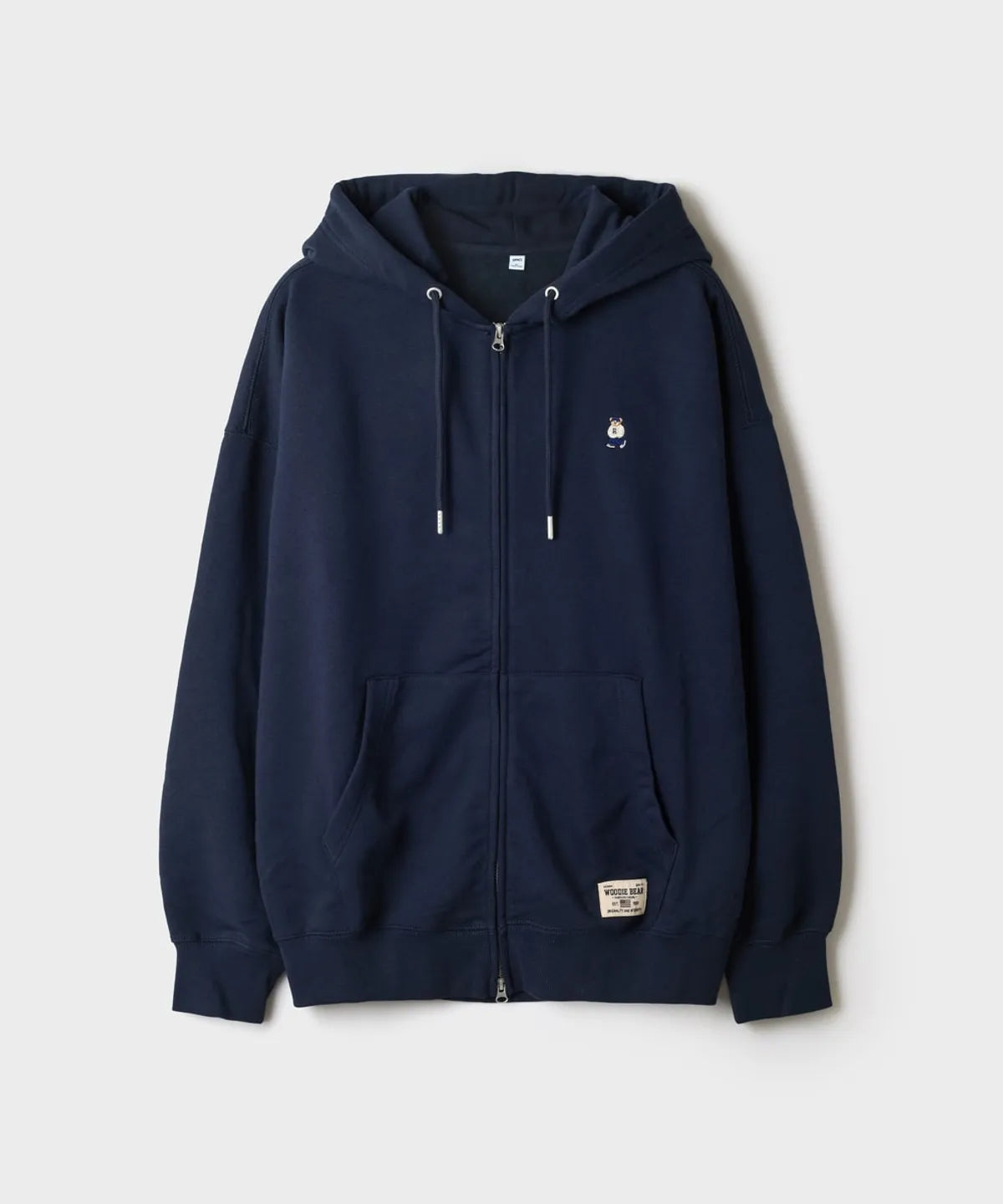 韓國 SPAO Embroidered Zip-up Hoodie【SP474】