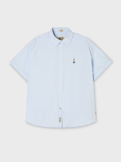 韓國 WhoAU Steve Loose Fit Short Sleeve Shirts【WA327】