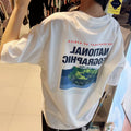 韓國 National Geographic Nature Cooling Graphic Semi-Overfit Short Sleeve T-shirt【NG956】
