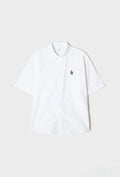 韓國 SPAO Oversized Short Sleeve Oxford Shirt【SP407】