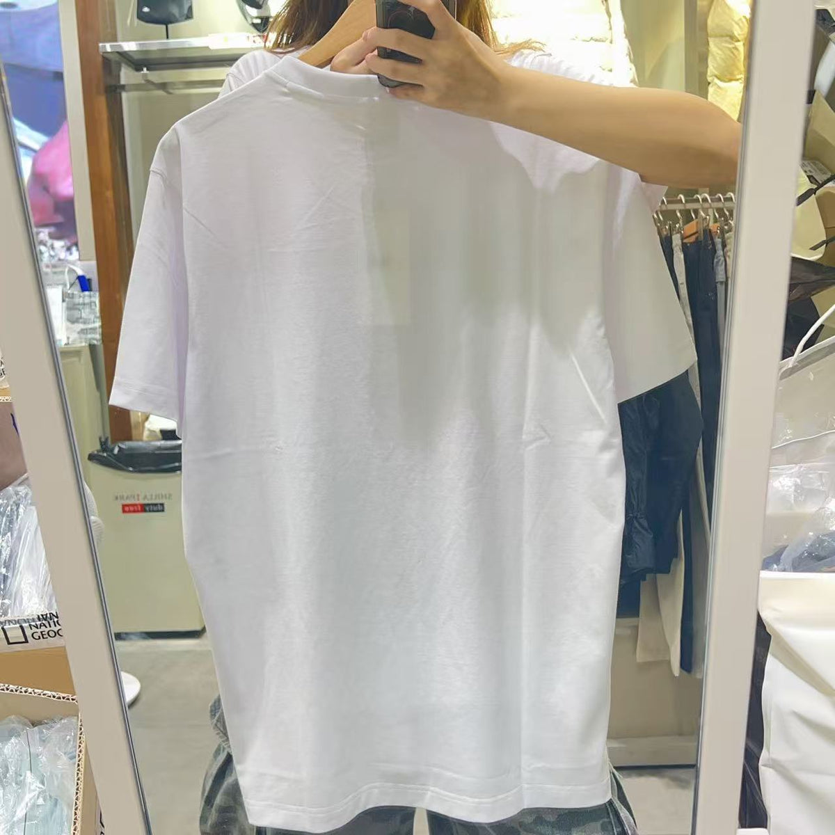 韓國 National Geographic 男女同款 NeoD Small Logo Short Sleeve T-shirt【NG862】