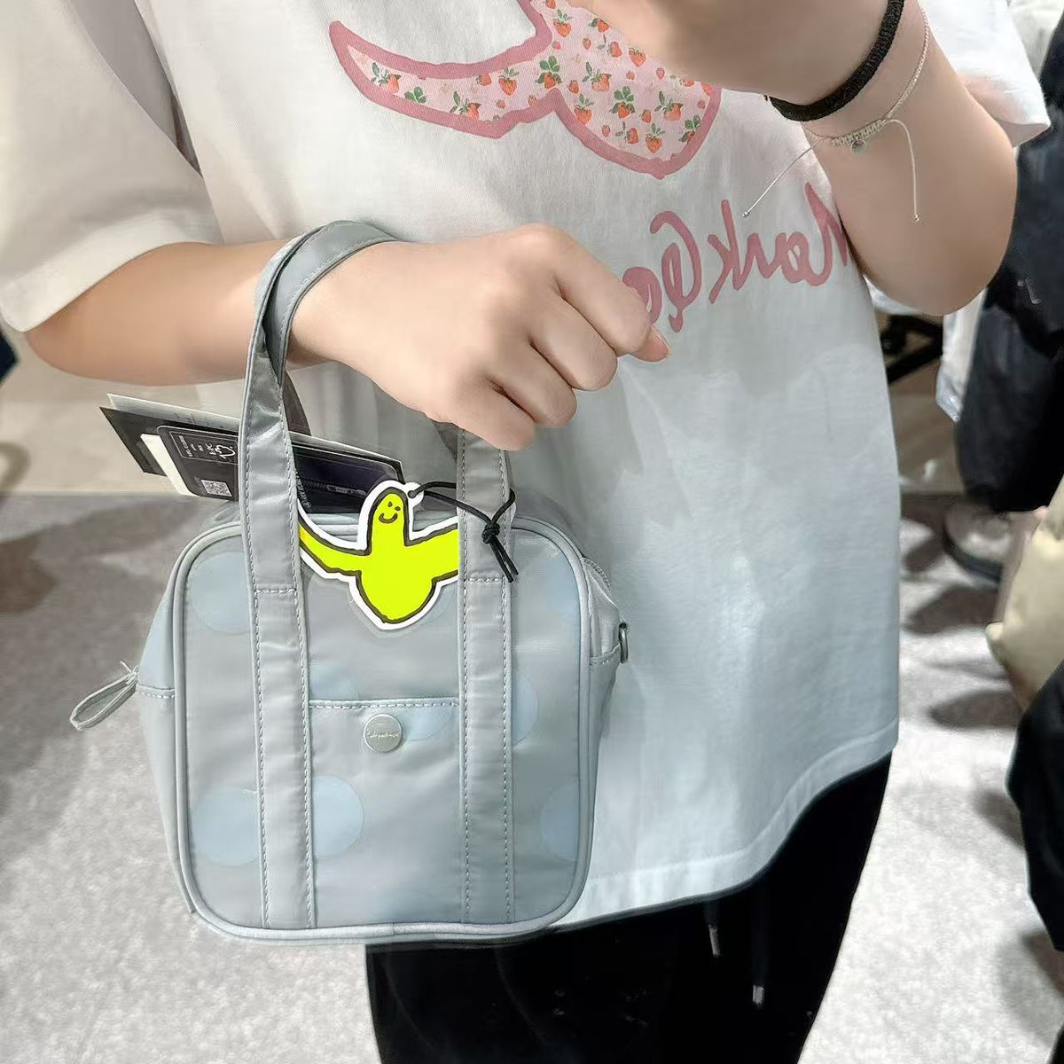 韓國 Mark Gonzales Women's Dot Mini Tote Bag【MG225】