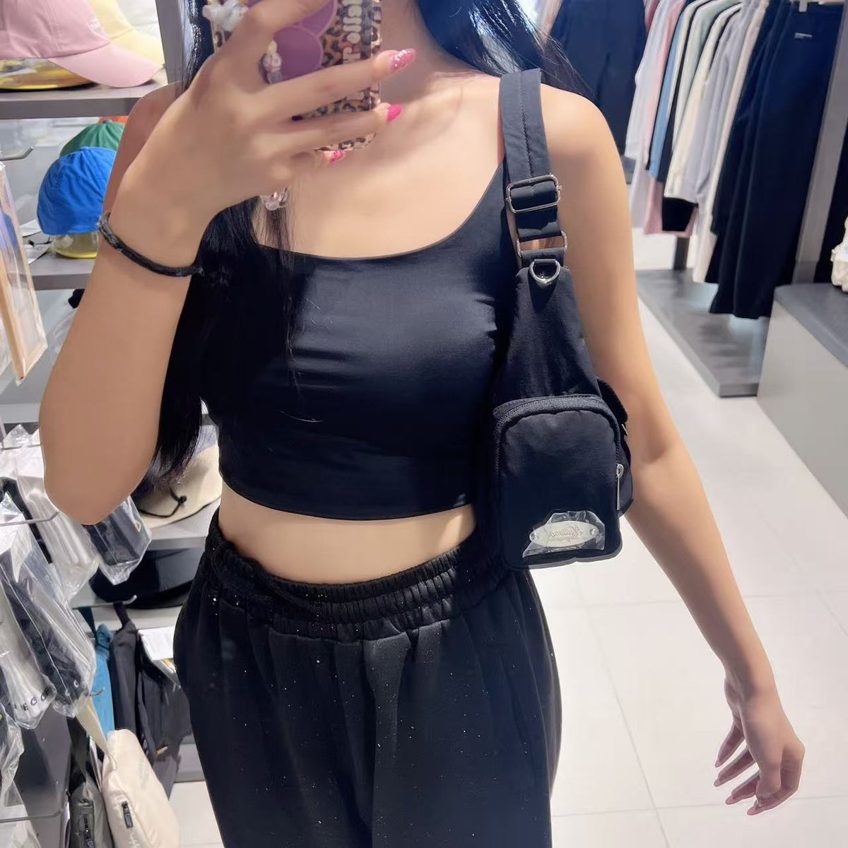 韓國 National Geographic Women's Lumi Double Pocket Shoulder Bag【NG1024】