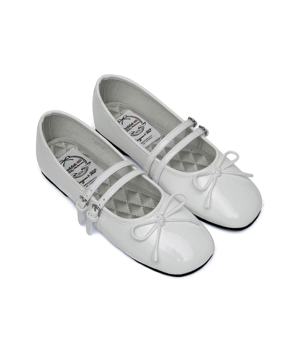 韓國 Rockfish Square Toe Two Strap MJ (Enamel)【RH012】