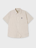 韓國 WhoAU Steve Loose Fit Short Sleeve Shirts【WA327】