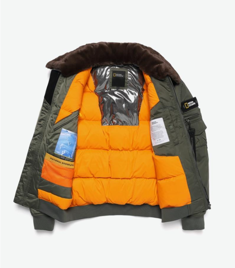 韓國 National Geographic 男女同款 Detachable Neck Priming Aviator Down Short Padded Jumper【NG1118】