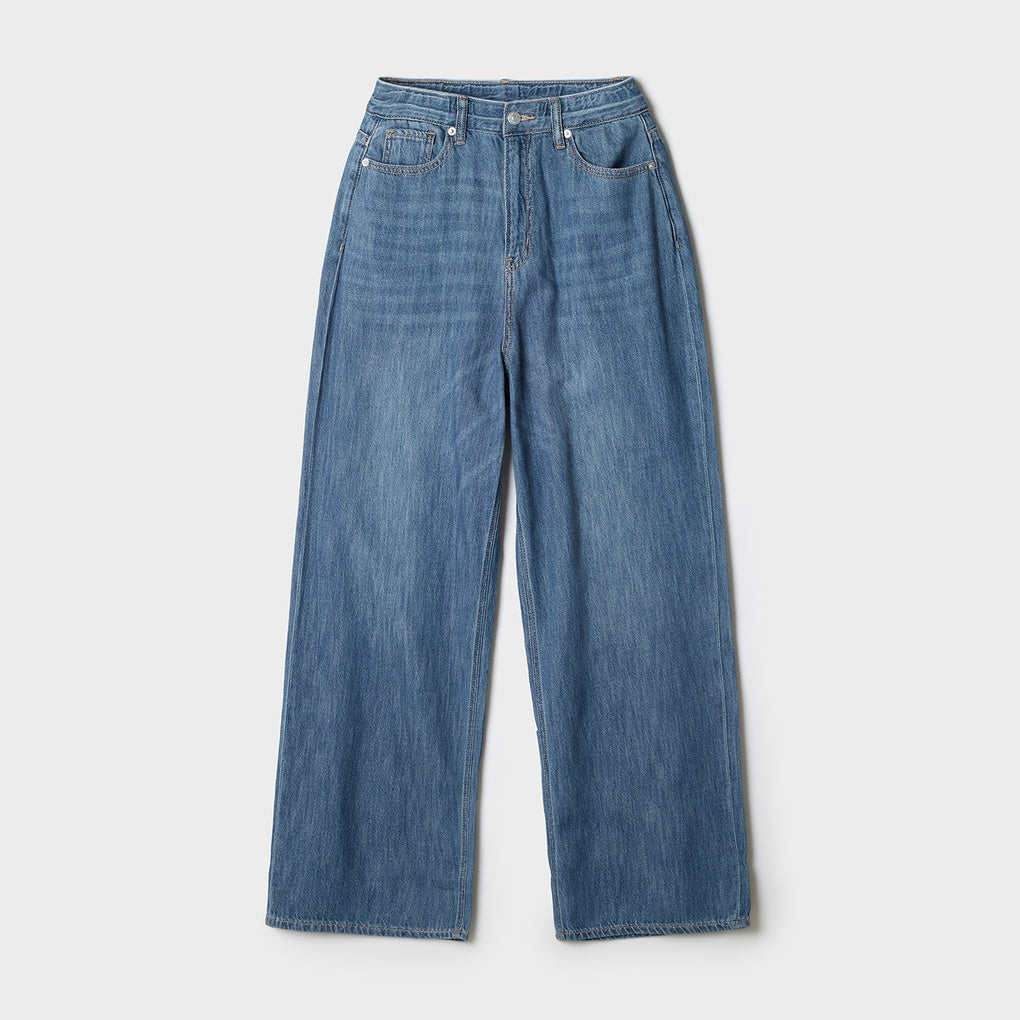 韓國 SPAO Long Wide Jeans【SP444】