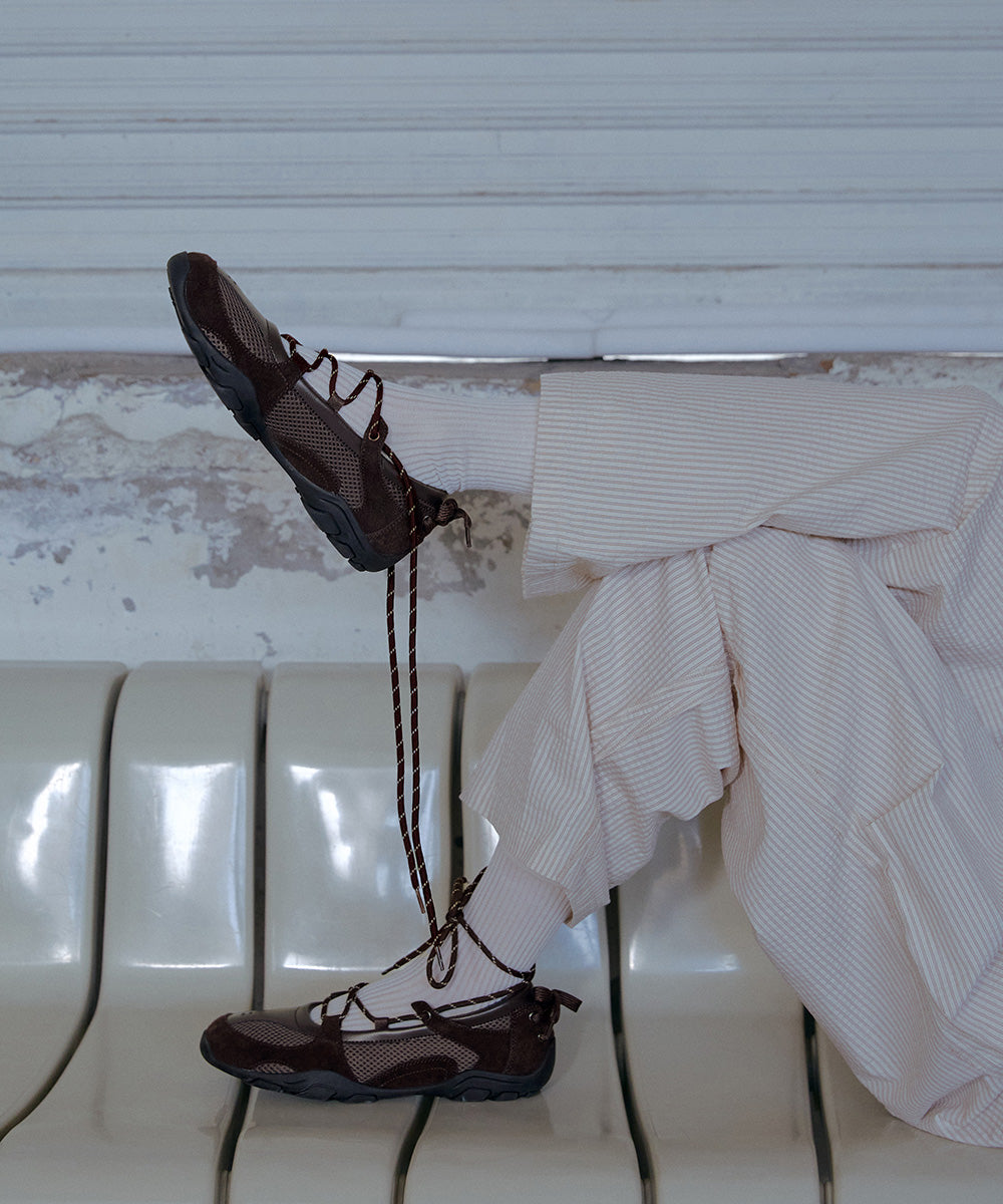 韓國 Rockfish Nicole Weaving Laceup Sneakers V2【RH017】