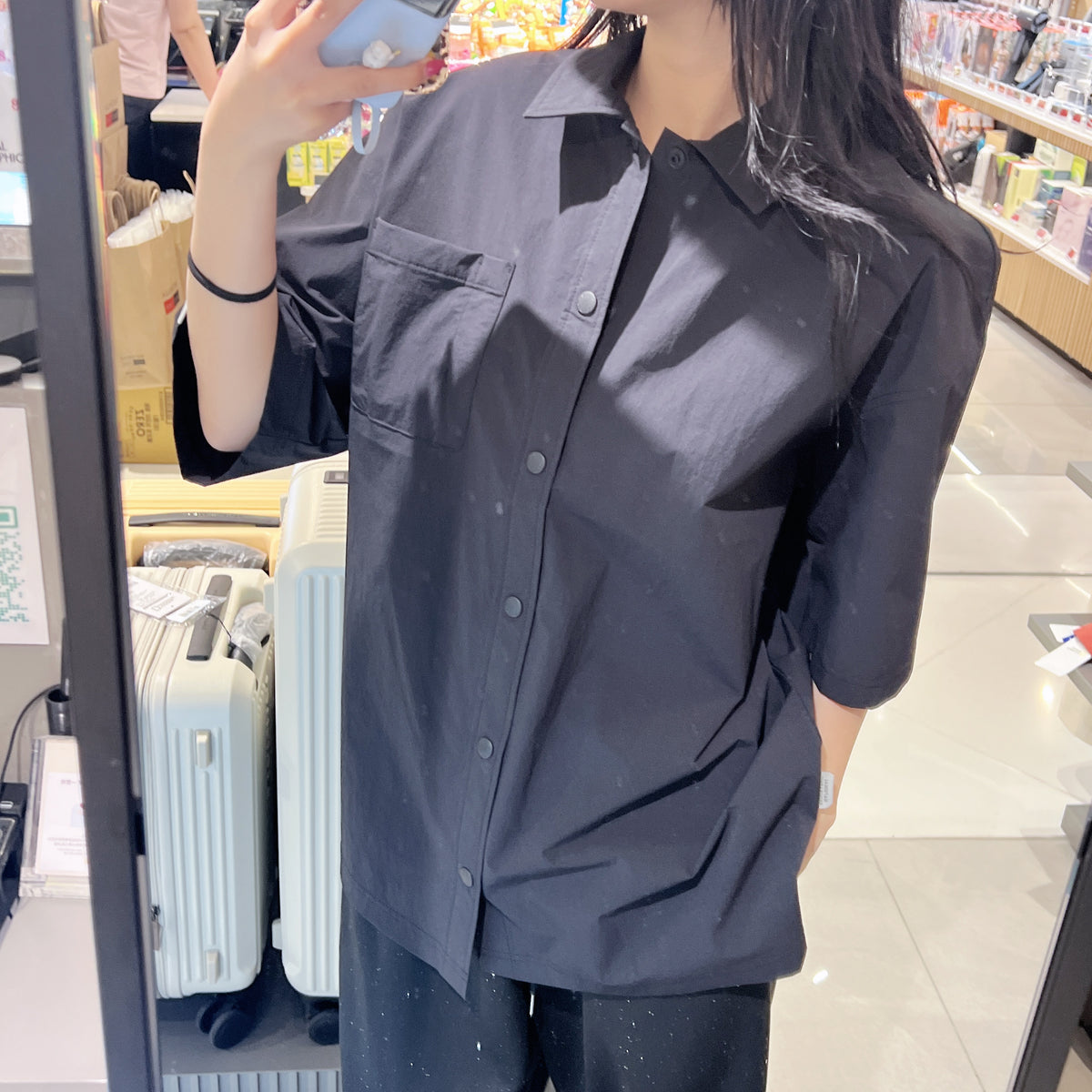 韓國 National Geographic Freeze Stretch Short Sleeve Shirt (涼爽速乾防曬面料)【NG852】