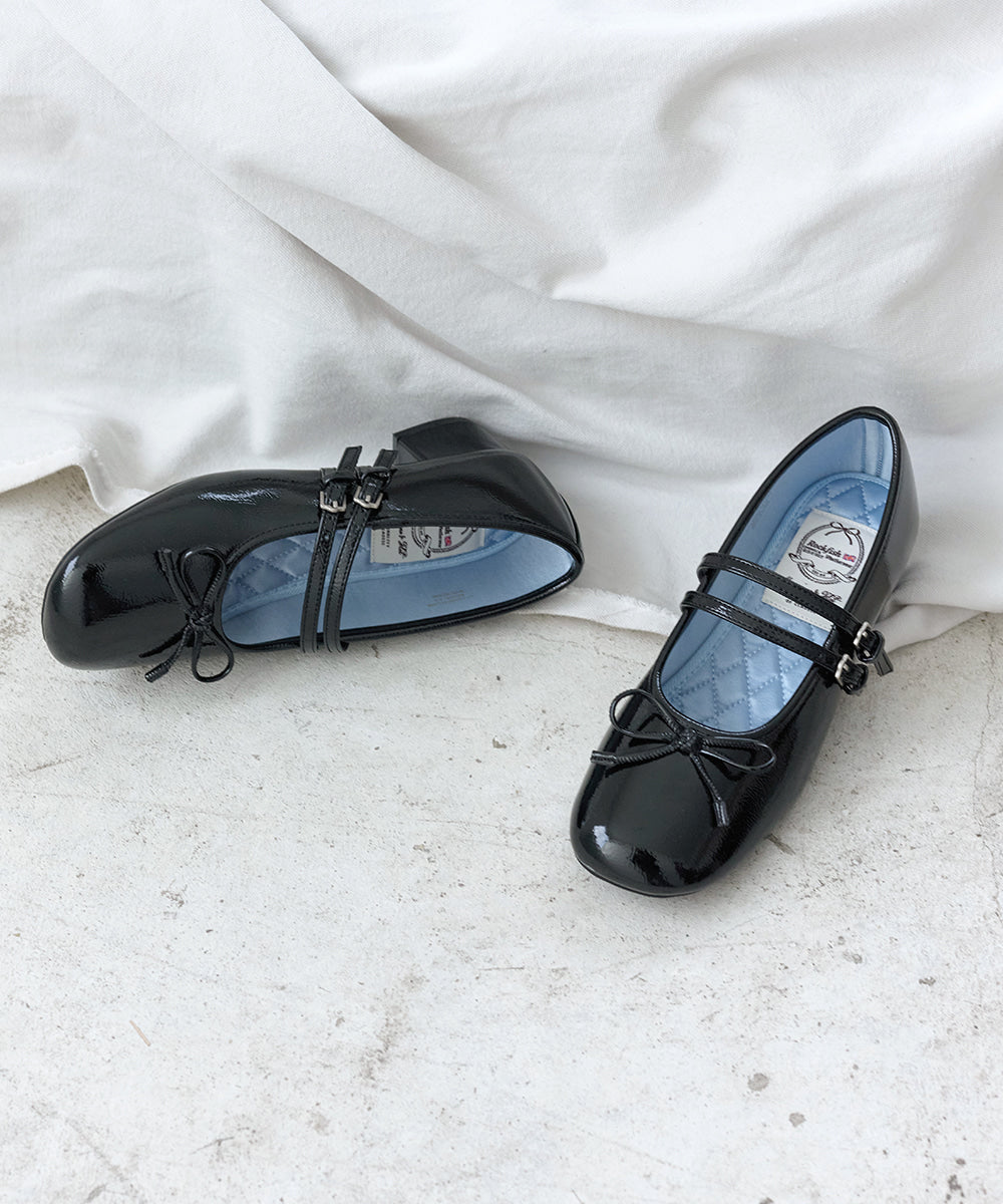 韓國 Rockfish Square Toe Two Strap Mj (4Cm)【RH011】