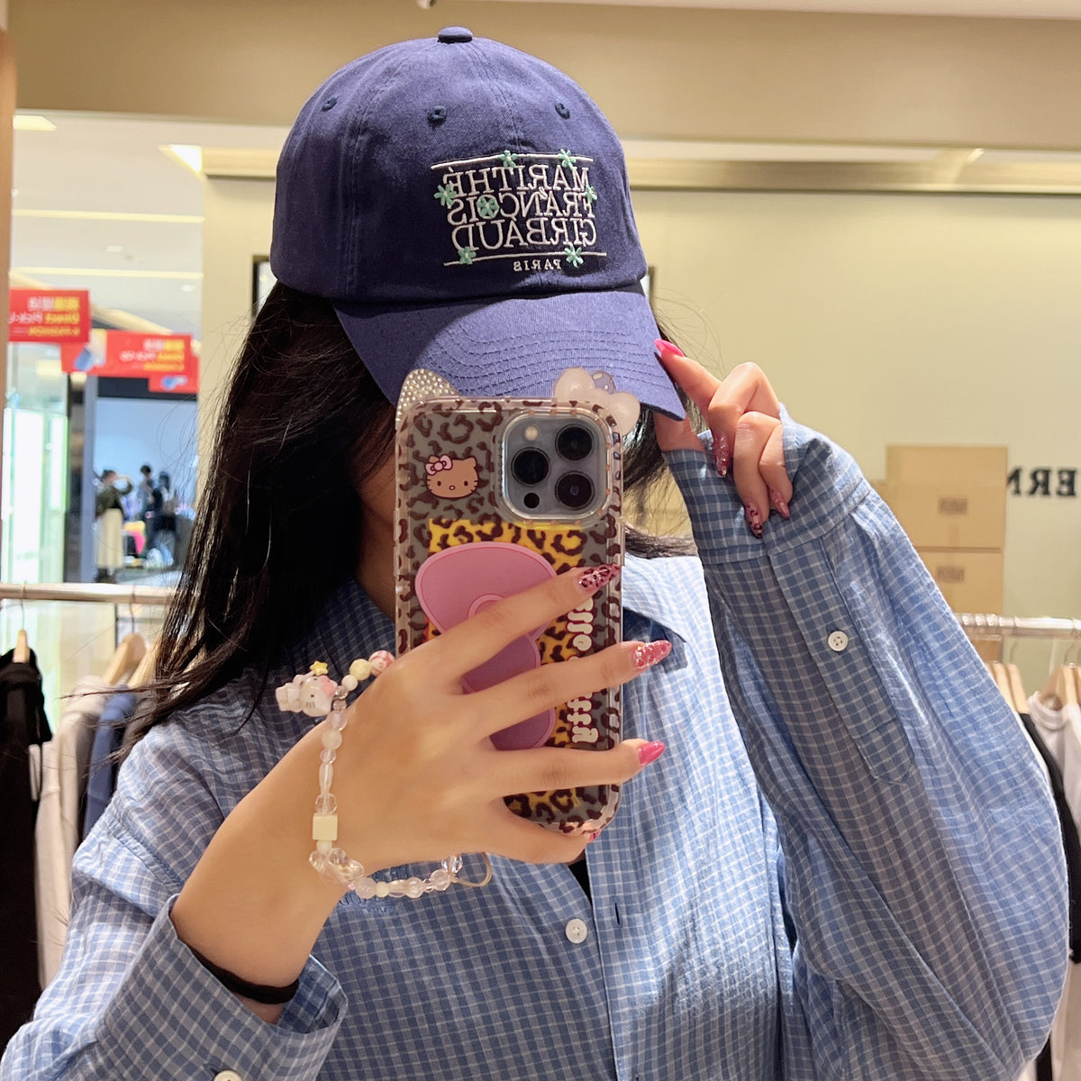 韓國 Marithe Francois Girbaud Flower Classic Logo Cap【MD222】