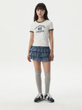 韓國 WhoAU Campus Ringer T-shirt【WA375】