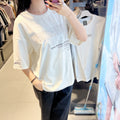 韓國 National Geographic Africa Lettering Semi-Overfit Short Sleeve T-shirt【NG957】